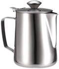 Stainless Steel Milk Frothing Pitcher With Lids Steam Coffee Barista Kettle Latte Cappuccino Cream Cup Jug(600ml) by Unknown