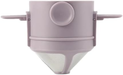 Foldable Portable Coffee Filter Coffee Maker Stainless Steel Drip Coffee Tea Holder Reusable Paperless Pour Over Coffee Dripper(PURPLE) by Unknown