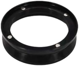 Espresso Dosing Funnel Aluminum Dosing Ring Precision 51/53/58mm Compatibility with Delonghi Compatibility with Portafilters Funnel Coffee Pot Tool(58MM,Dose ring black) by Unknown