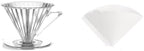 1-2 Cup/2-4 Cup Espresso Filter Portable Barista Tools,PC Coffee Dripper With Handle Drip Coffee Cone Filter(2-4 Cup Clear Set) by Unknown