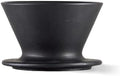 HMM Patio Coffee Dripper - Ceramic Pour Over Coffee Maker, Brews 1-2 Cups, Minimalist Aesthetic Design, Essential for Drip Coffee Lovers, SGS Certified - Black by HMM