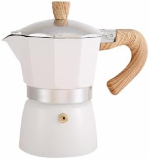 Vintage Moka Pot 150/300ml Wood Handle Stovetop Espresso Maker Italian by Unknown