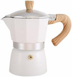 Vintage Moka Pot 150/300ml Wood Handle Stovetop Espresso Maker Italian by Unknown