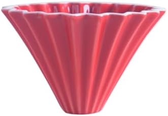 Ceramic Coffee Dripper Pour Over Maker Handmade Origami Filter Cup Flower Shape Funnel Drip Cafe Cake Home(Color 04) by Unknown