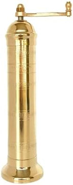 Alexander Home Original Greek Salt Mill, 9-Inch Brass – European Manual Salt Grinder Refillable by AlexanderHome
