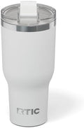 RTIC 40oz Essential Tumbler with Lid, Ceramic Lined, White by RTIC