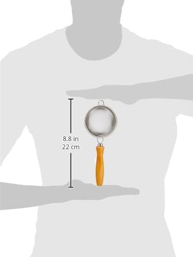 Shin-Etsu Works TS Tea Strainer, Made in Japan, Stainless Steel, Commercial Use, Wooden Handle, Deep Type, II (10170) 063119 - Image 4
