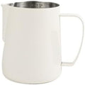 Milk Frother Cup Stainless Steel Pointed Mouth Coffee Latte Art Cup 400ml/600ml Stainless Steel Big Belly Double Scale Milk Pitcher Tool(600ml,White) by Unknown