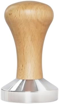 51/53/58mm Coffee Tamper Wooden Handle Barista Espresso Maker Grinder Handmade Coffee Powder Hammer Calibrated Pressure Tamper(53MM) - Image 2