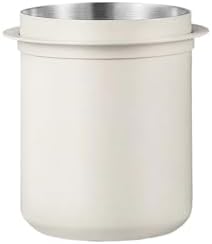 58mm Espresso Coffee Dosing Cup Portafilter 304 Stainless Steel Accessories Home Barista Gift(1pcs White) by Unknown