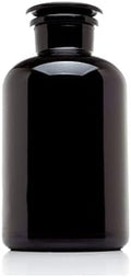 Infinity Jars 2L (68 Fl oz) Black Ultraviolet Blocking Glass Apothecary Jar Airtight Smell‑Proof Refillable Container for Herbs, Spices, Tea & Essential Oils by InfinityJars