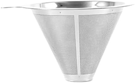 cold brew coffee filter 4/8pcs Stainless Steel Coffee Filter Over Portable Reusable Small And Light Compact Cone Dripper Hot Water(8pcs,Large) by Unknown