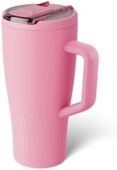 BrüMate Era Flip 30oz Tumbler with 100% Leakproof Covered Straw Lid | Hygienic Covered Straw | Insulated Stainless Steel Water Bottle with Handle | Cup Holder Friendly | BPA-Free (Primrose) - Image 2
