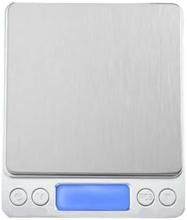 Electronic Scale, Digital Kitchen Scale Mini Pocket Stainless Steel Precision Jewelry Electronic Balance Weight Gold Gram 0.1/3000g Weigh Scales,for Meal Prep, Baking and Cooking(3000g 0.1g Battery) by Unknown