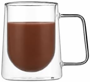 Restaurantware Glass Espresso Cups 12 Count 10 Ounces Borosilicate Double Wall Glass Coffee Mugs Insulated Clear Tea Drinkware for Hot or Cold Beverages - Image 6