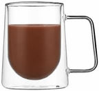 Restaurantware Glass Espresso Cups 12 Count 10 Ounces Borosilicate Double Wall Glass Coffee Mugs Insulated Clear Tea Drinkware for Hot or Cold Beverages - Image 6