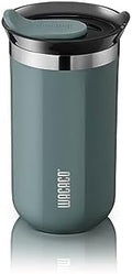WACACO Octaroma Lungo Vacuum Insulated Coffee Mug, Double-wall Stainless Steel Travel Tumbler With Drinking Lid, 10 fl oz(300ml), Cadet Blue by WACACO