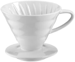 SODEF V60 Dripper Coffee Brewing Equipment White Ceramic 250 ml Capacity by Unknown