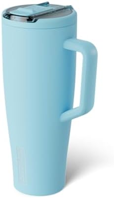 BrüMate Era Flip 40oz Tumbler with 100% Leakproof Covered Straw Lid | Hygienic Covered Straw | Insulated Stainless Steel Water Bottle with Handle | Cup Holder Friendly | BPA-Free (Glacier) - Image 2