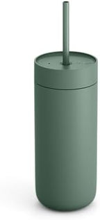 Fellow Carter Cold Ceramic Lined Tumbler 16 oz with Straw Lid, BPA-Free by Unknown