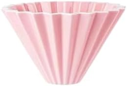 Handmade Reusable 2-4 Cups Ceramic Coffee Dripper Filter Cup For Pour Over(Pink) by Unknown