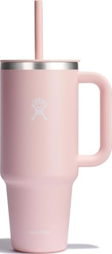 Hydro Flask Travel Tumbler with Handle, Lid and Straw - Insulated Stainless Steel in 40 Oz Trillium by Unknown