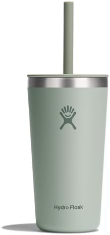 Hydro Flask All Around Tumbler Straw Lid, Insulated Travel Mug, Stainless Steel Coffee Cup 20 Oz Tonal Agave by Unknown