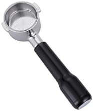 51mm Bottomless Portafilter for DeLonghi Espresso Machine Stainless Steel 51mm Portafilter 2 Ear for ECP3420/ECP3630/ECP3120/EC155/EC260/EC265/EC702 Handle-Plastic by Joytata