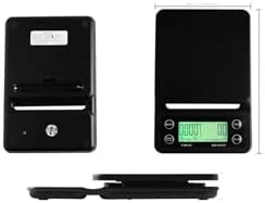 Electronic Scale, 3kg 0.1g 5kg Coffee Weighing Drip Scale with Timer Digital Kitchen High Precision LCD Scales,for Meal Prep, Baking and Cooking(Black) - Image 4