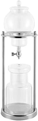 Cold Brew Coffee Maker, 600ml/20.3Oz Iced Coffee Maker Machine Slow Drip Tower, Stainless Steel Ice Dripper Coffee Maker Machine with Measuring Spoon, 6-8 Cups, for Home, Office, Cafes (Silver) - Image 3