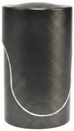 Food Storage Canister with Built-in Scoop, Round Tinplate Metal Jar for Loose Leaf Tea Organization, Black Finish by Unknown