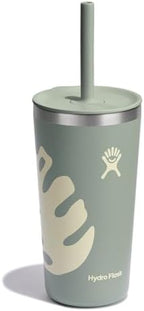 Hydro Flask 20 Oz All Around Tumbler Straw Lid Botanical Bliss Agave - Image 2
