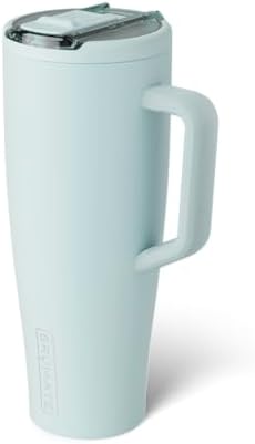 BrüMate Era Flip 40oz Tumbler with 100% Leakproof Covered Straw Lid | Hygienic Covered Straw | Insulated Stainless Steel Water Bottle with Handle | Cup Holder Friendly | BPA-Free (Blue Agave) - Image 2