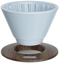Hand Brewed Coffee Filter Cup Ceramic Flat Bottom Cake Drip(Blue) by Unknown