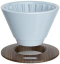 Hand Brewed Coffee Filter Cup Ceramic Flat Bottom Cake Drip(Blue) by Unknown