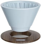 Hand Brewed Coffee Filter Cup Ceramic Flat Bottom Cake Drip(Blue) by Unknown