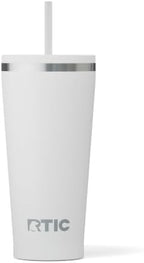 RTIC 20oz Everyday Tumbler, Insulated, Ceramic Lined, White by RTIC