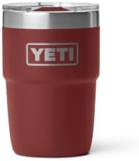 YETI Rambler 8 oz Insulated Coffee Mug with Lid - Stackable Double-Wall Vacuum Insulated Coffee Cup - DuraSip Ceramic Lining - Barista-Friendly Design - Stainless Steel - Dishwasher Safe by YETI