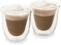 La Cafetière Double Walled Glass Cappuccino Mugs, Set of 2 Heat Resistant Glass Coffee Cups for Coffee, Cappuccino, Latte or Tea, 200ml, Clear by La+Cafeti%C3%A8re
