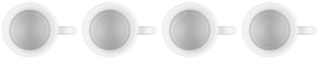 Le Creuset Stoneware Vancouver Mug, Set of 4, 14 oz. each, White - Image 4