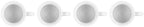 Le Creuset Stoneware Vancouver Mug, Set of 4, 14 oz. each, White - Image 4