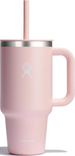 Hydro Flask Travel Tumbler with Handle, Lid and Straw - Insulated Stainless Steel in 32 Oz Trillium by Unknown