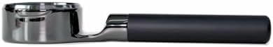 Black Bottomless Handle Protafilter 2 Ears 58mm Stainless Steel Coffee Portafilter For E61 GROUP，Precise Adaptation(Black) by Unknown