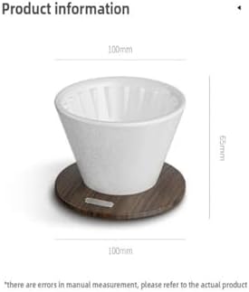 Hand Brewed Coffee Filter Cup Ceramic Flat Bottom Cake Drip(Powder) - Image 6