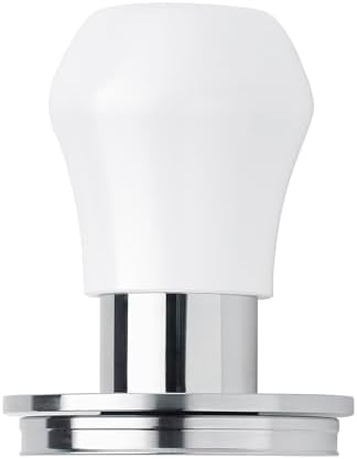 Normcore 51mm Coffee Tamper V4.1 Mini, Spring-Loaded with Click Feedback, Self-Leveling Stainless Steel Flat Baffle, Compatible with 51mm Espresso Machines Portafilter, White - Image 4