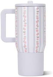 HydroJug Traveler 20oz Kids Insulated Tumbler with Handle, Primrose - Image 2