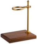 Coffee Dripper Stand with Wooden Base Countertop Pour over Coffee Station with Adjustable Bracket Dripper Holder for Baristas, Style B Gold by Unknown