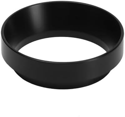 Portafilter Funnel 10 Pcs 51mm Coffee Grounds Collector, Coffee Dosing Ring, and Handle Funnel Tool(Black) - Image 2