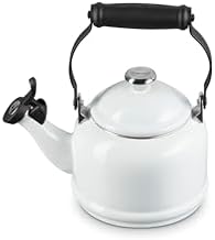 Le Creuset Demi Kettle (1.25 qt.) and 2 Mugs (14 oz. each), White - Image 3