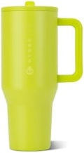 HydroJug Traveler 32oz, Insulated Tumbler with Handle & Straw, Lemon Lime by Hydrojug